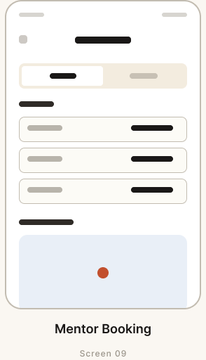 Wireframe — Mentor Booking